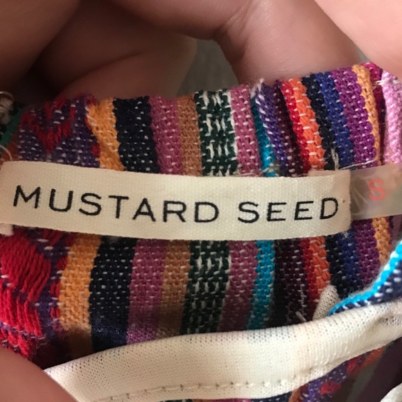 NWOT Mustard Seed Striped Corset Closure Romper - Picture 7 of 7